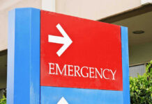 #1 CAUSE of ER Visits REVEALED Emergency sign with arrow pointing right.