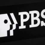 PBS logo displayed in white on a black background