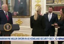 Markwayne Mullin Sworn in as Secretary of Homeland Security