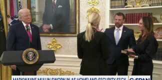 Markwayne Mullin Sworn in as Secretary of Homeland Security