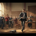 Create a featured image for the article titled: TOP Elite Lawyer Bolts From Bloodbath Case Create a realistic, image of the