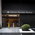 Massive $1.7B Deal: Trump’s IRS LAWSUIT TWIST Entrance of the Internal Revenue Service office with signage