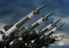 U.S. Strikes Follow Attacks on Troops and Allies Four rockets pointed towards the sky.
