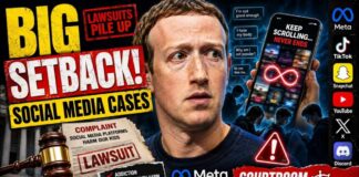 Social Media Addiction Lawsuits: Major Setback for Meta, Google, TikTok & Snapchat