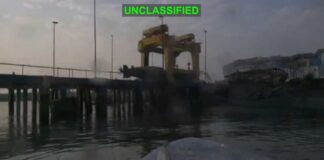 American Marine Drone Hits Iranian Submarine Repair Facility & Submarine at Bandar Abbas