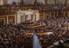 Trump’s Latest Push Could Rewrite Senate Rules Legislative chamber filled with attendees during a formal address