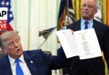 Trump’s Vaccine Event Turns Into a Viral Sleep Debate LIVE: Trump signs executive order calling for spacing out childhood vaccines