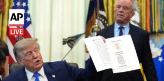 LIVE: Trump signs executive order calling for spacing out childhood vaccines