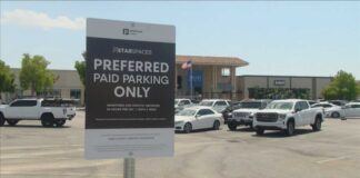 Preferred paid parking at the Valley Plaza Mall