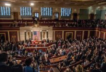 House chamber filled with lawmakers and staff