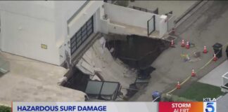 Driveway collapses at Malibu home amid coastal erosion issues