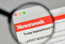 Trump Aide’s Letters Spark White House Controversy Magnifying glass focusing on Newsweek website header